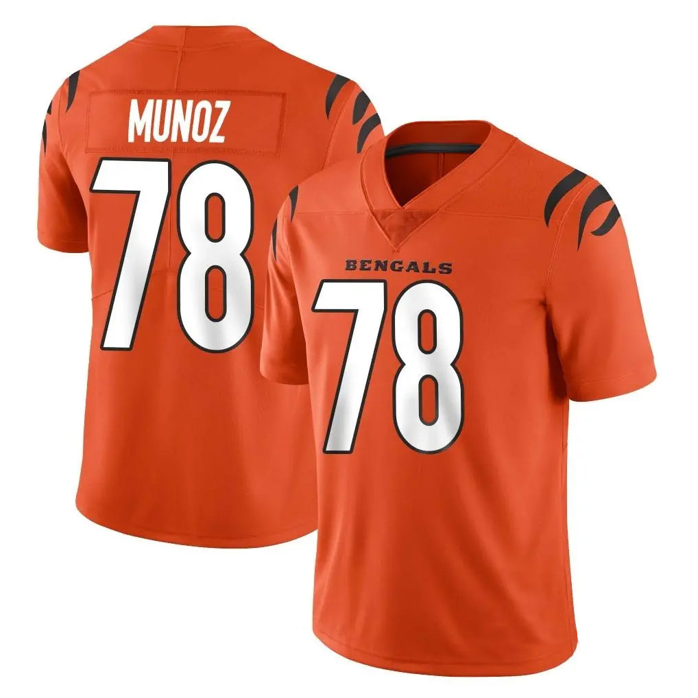 Parkc C.Bengals #78 Anthony Munoz Player Orange Vapor Untouchable Limited Home Game Stitched Jerseys