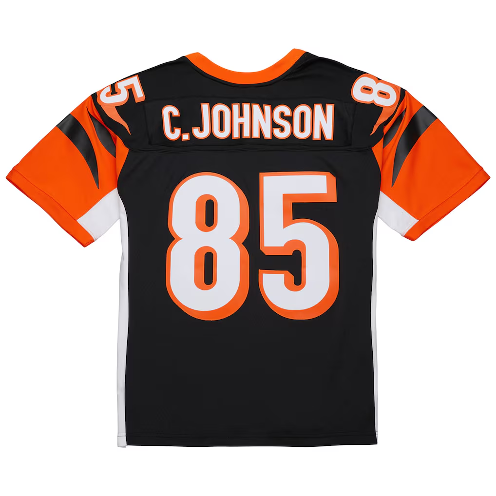 Parkc C.Bengals #85 Chad Johnson Mitchell & Ness Black 2004 Legacy Replica Stitched Puhic Jersey