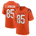 Parkc C.Bengals #85 Chad Johnson Player Orange Home Game Stitched Jerseys