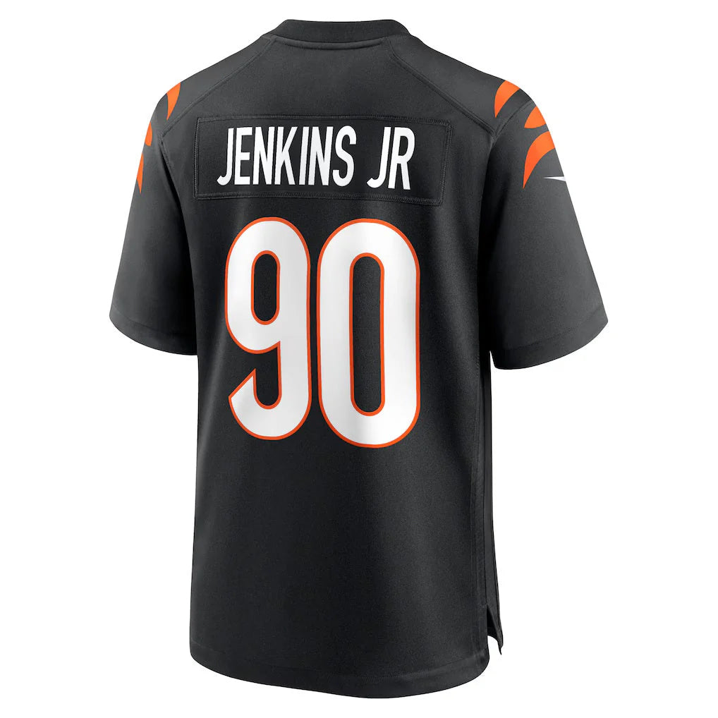 Parkc C.Bengals #90 Kris Jenkins Jr Player Black Home Game Stitched Jerseys