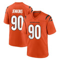 Parkc C.Bengals #90 Kris Jenkins Jr Player Orange Home Game Stitched Jerseys