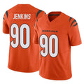 Parkc C.Bengals #90 Kris Jenkins Jr Player Orange Vapor F.U.S.E. Limited Home Game Stitched Jerseys