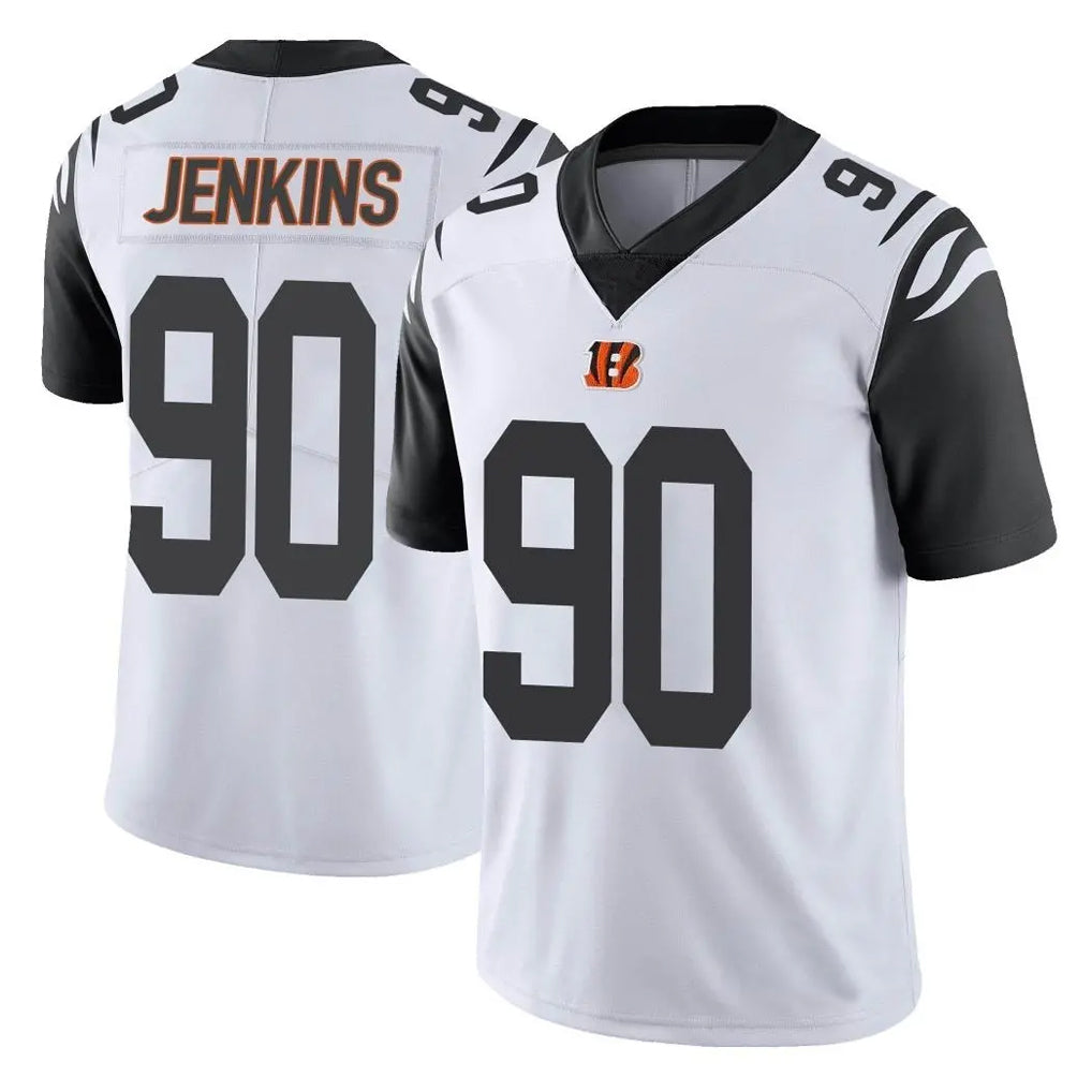 Parkc C.Bengals #90 Kris Jenkins Jr Player White Color Rush Vapor Untouchable Limted Home Game Stitched Jerseys