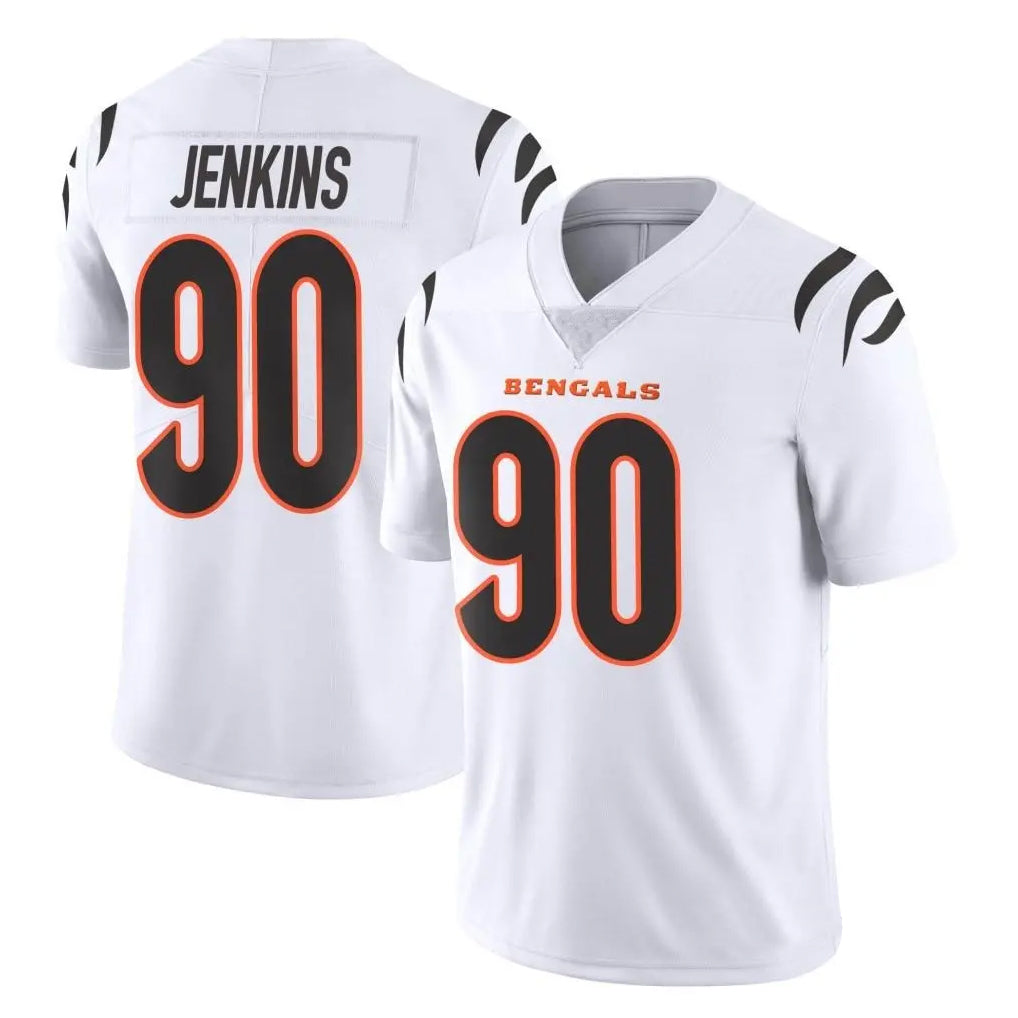 Parkc C.Bengals #90 Kris Jenkins Jr Player White Vapor Untouchable Limited Home Game Stitched Jerseys