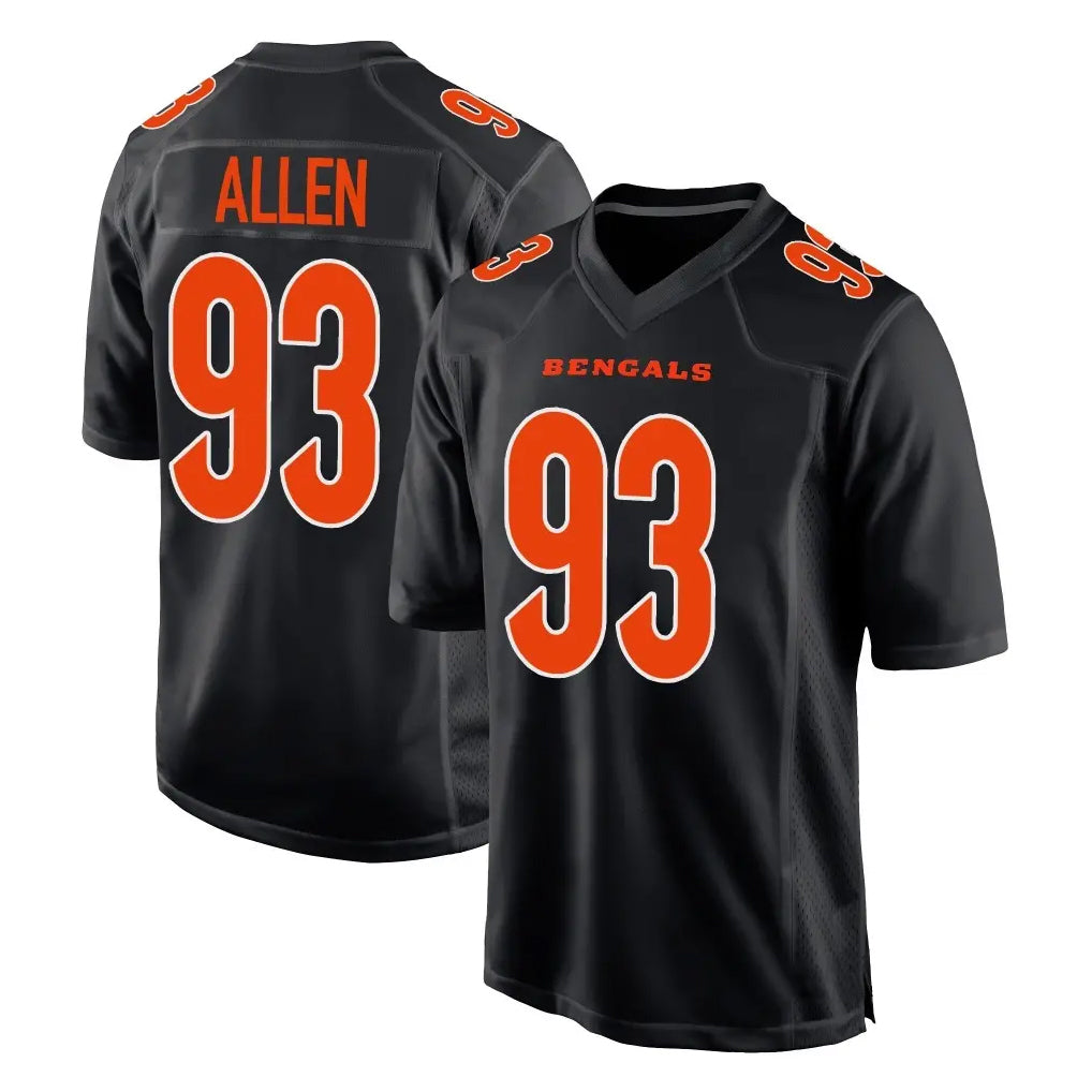 Parkc C.Bengals #93 Jonathan Allen Player Black Fashion Game Stitched Jerseys