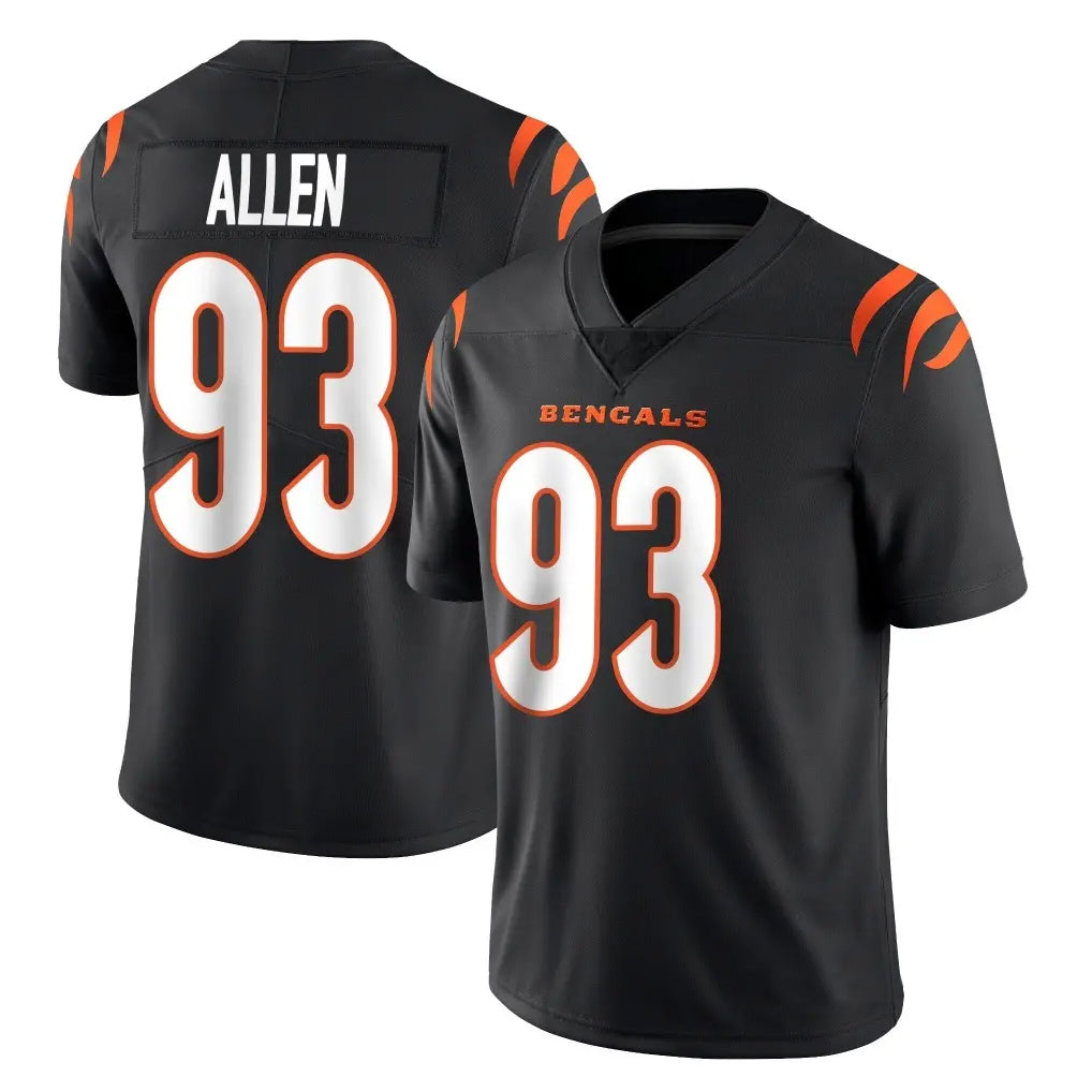 Parkc C.Bengals #93 Jonathan Allen Player Black Vapor Untouchable Limited Home Game Stitched Jerseys