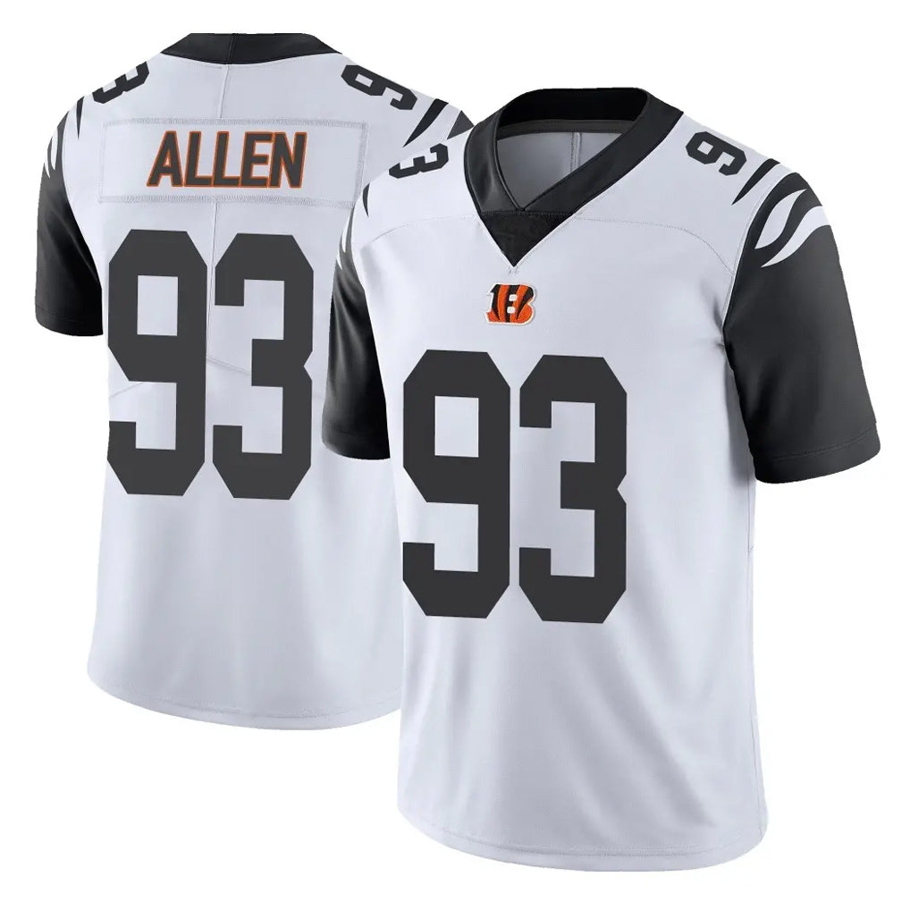 Parkc C.Bengals #93 Jonathan Allen Player White Color Rush Vapor Untouchable Limted Home Game Stitched Jerseys