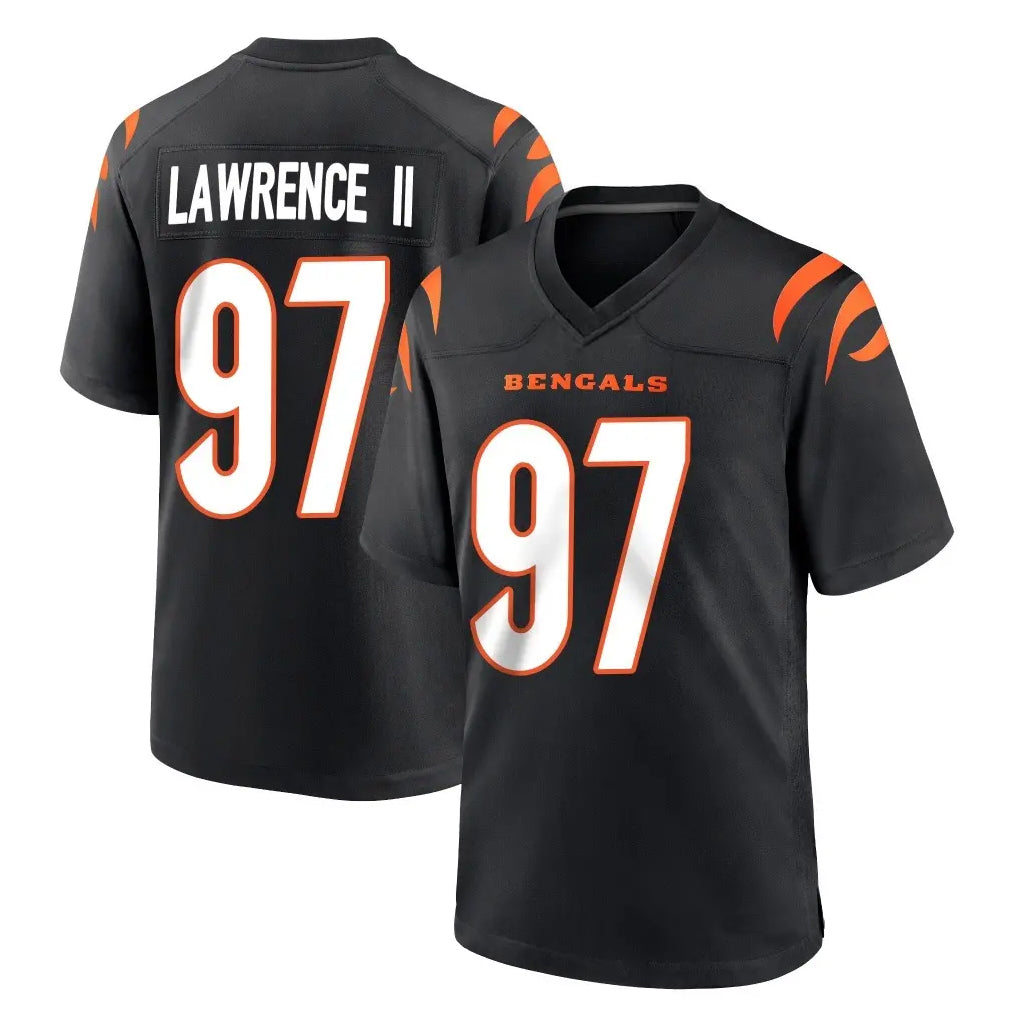 Parkc C.Bengals #97 Dexter Lawrence II Player Black Home Game Stitched Jerseys