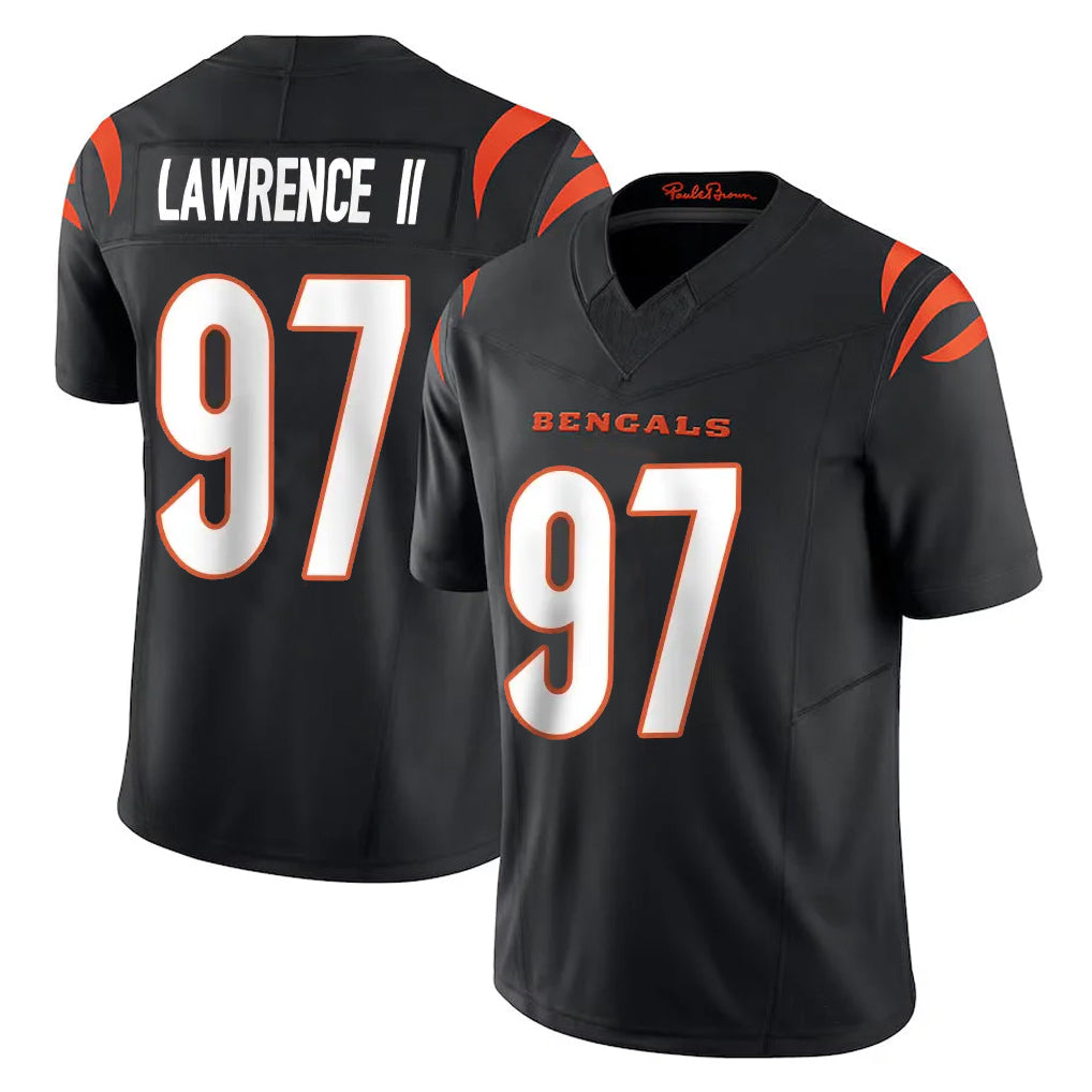 Parkc C.Bengals #97 Dexter Lawrence II Player Black Vapor F.U.S.E. Limited Home Game Stitched Jerseys