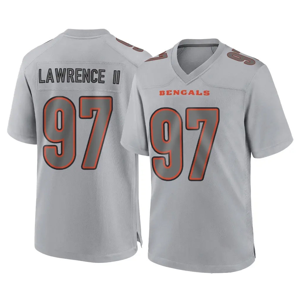 Parkc C.Bengals #97 Dexter Lawrence II Player Gray Atmosphere Fashion Game Stitched Jerseys