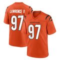 Parkc C.Bengals #97 Dexter Lawrence II Player Orange Home Game Stitched Jerseys