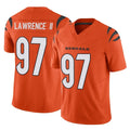 Parkc C.Bengals #97 Dexter Lawrence II Player Orange Vapor F.U.S.E. Limited Home Game Stitched Jerseys