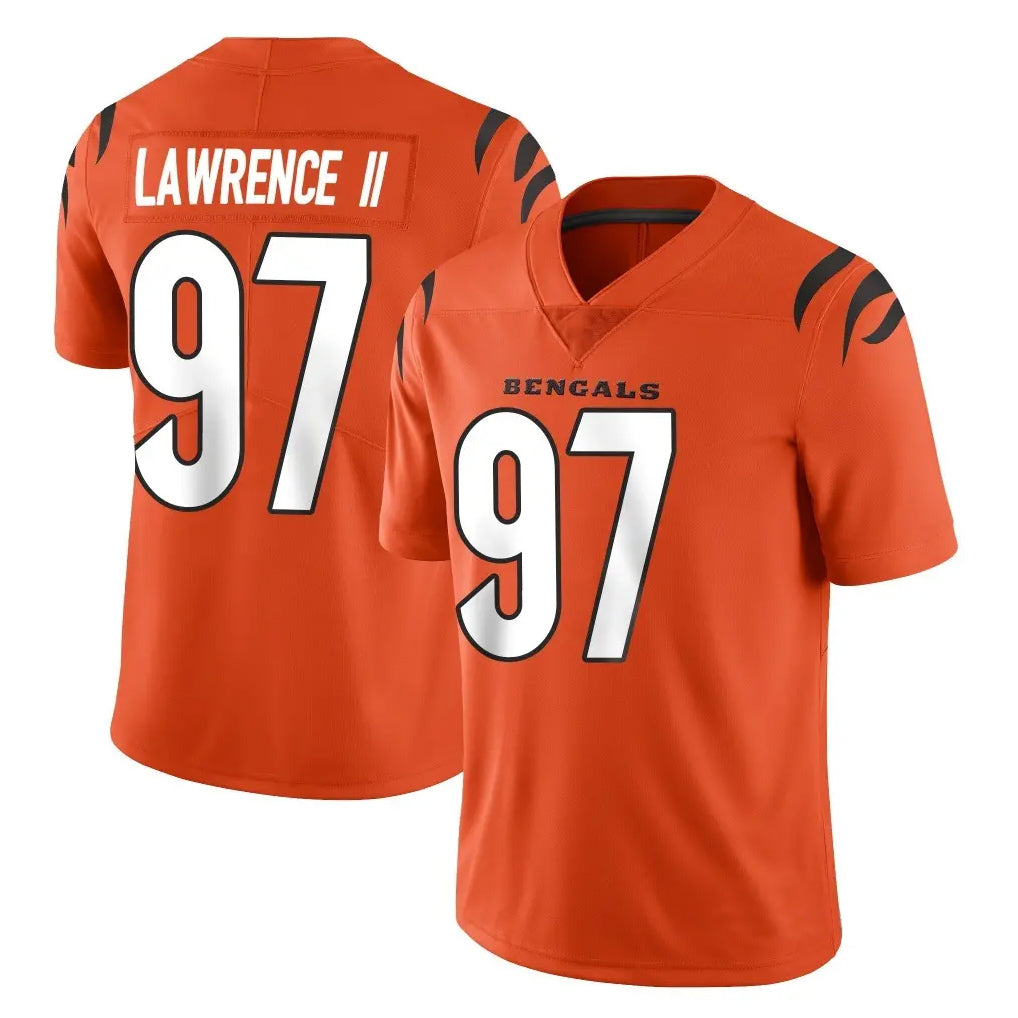 Parkc C.Bengals #97 Dexter Lawrence II Player Orange Vapor Untouchable Limited Home Game Stitched Jerseys