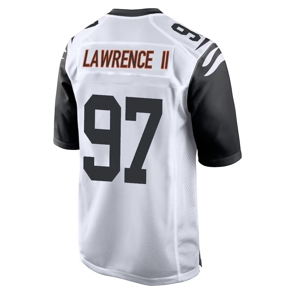 Parkc C.Bengals #97 Dexter Lawrence II Player White Alternate Home Game Stitched Jerseys
