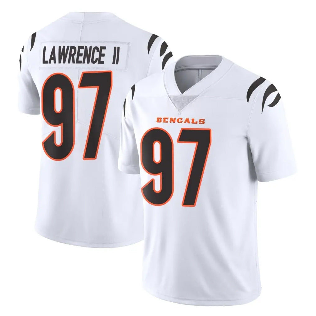 Parkc C.Bengals #97 Dexter Lawrence II Player White Vapor Untouchable Limited Home Game Stitched Jerseys