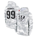 Parkc C.Bengals #99 Myles Murphy Player Arctic Camo Salute to Service Pullover Hoodie Limited Stitched Jerseys
