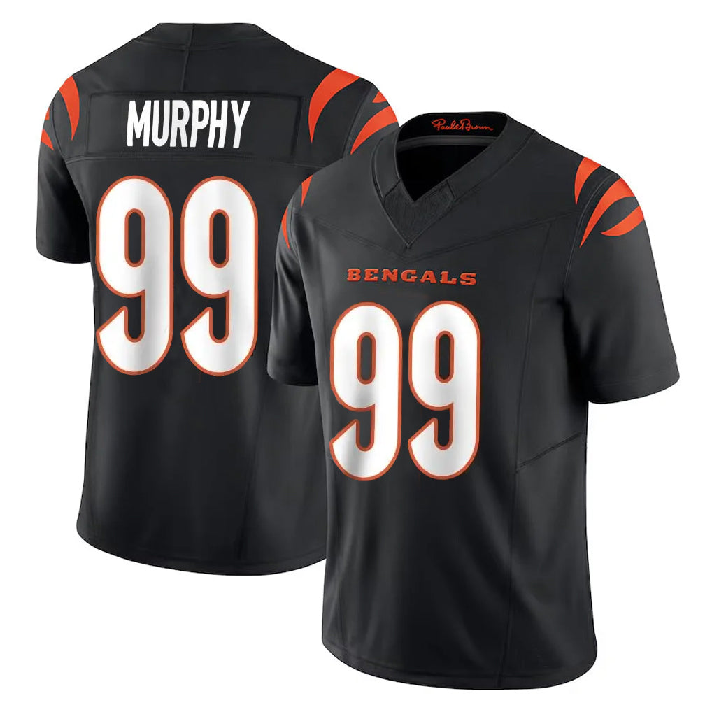 Parkc C.Bengals #99 Myles Murphy Player Black Vapor F.U.S.E. Limited Home Game Stitched Jerseys