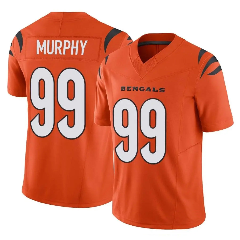 Parkc C.Bengals #99 Myles Murphy Player Orange Vapor F.U.S.E. Limited Home Game Stitched Jerseys