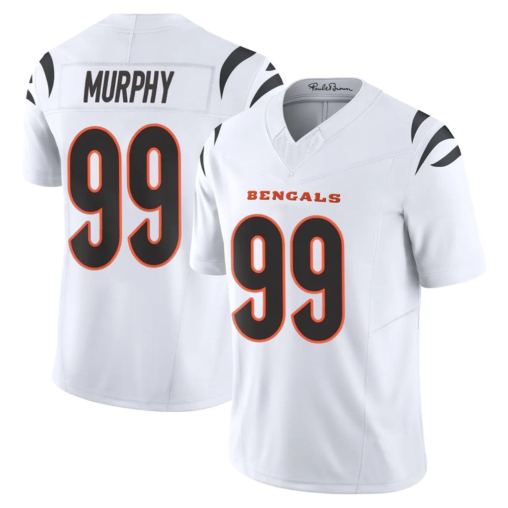 Parkc C.Bengals #99 Myles Murphy Player White Vapor F.U.S.E. Limited Home Game Stitched Jerseys