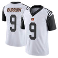 Parkc C.Bengals #9 Joe Burrow Player White Color Rush Vapor Untouchable Limted Home Game Stitched Jerseys