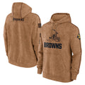 Parkc C.Browns Brown Salute to Service Pullover Hoodie Limited Blank Player Stitched Jerseys
