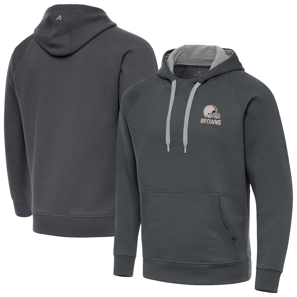 Parkc C.Browns Gray Brushed Carbon Pullover Hoodie Blank Player Limited Stitched Jerseys