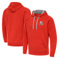 Parkc C.Browns Orange Brushed Carbon Pullover Hoodie Blank Player Limited Stitched Jerseys