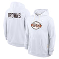Parkc C.Browns White Salute to Service Hoodie Blank Player Limited Stitched Jerseys