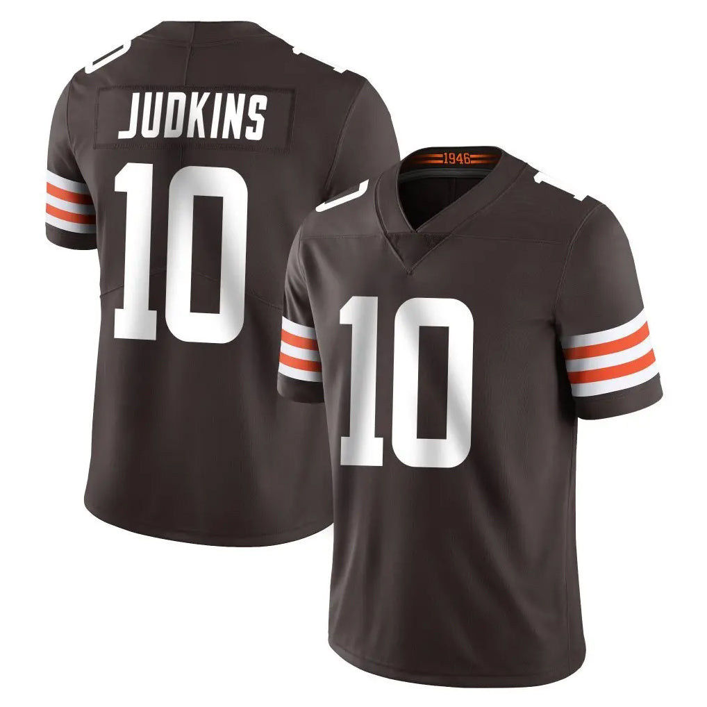 Parkc C.Browns #10 Quinshon Judkins Player Brown Color Vapor Untouchable Limited Home Game Stitched Jerseys