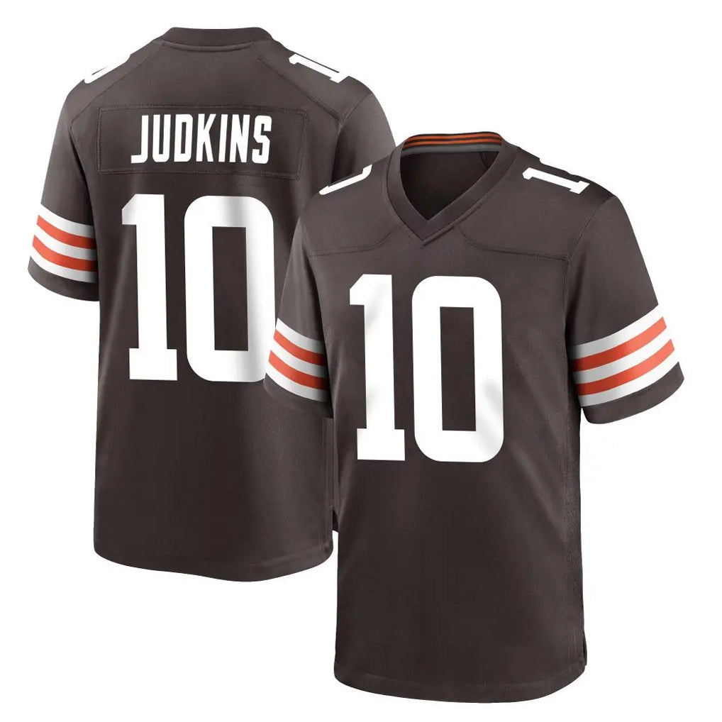 Parkc C.Browns #10 Quinshon Judkins Player Brown Home Game Stitched Jerseys