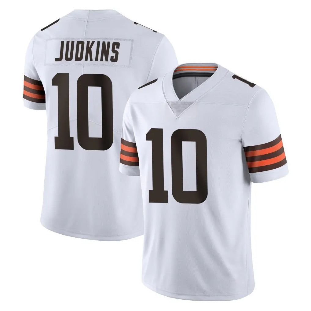 Parkc C.Browns #10 Quinshon Judkins Player White Vapor Untouchable Limited Home Game Stitched Jerseys