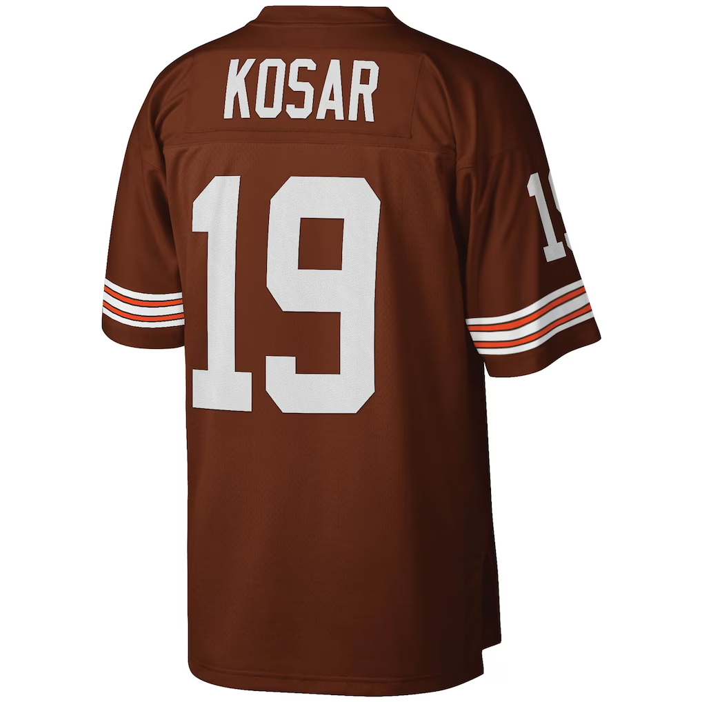 Parkc C.Browns #19 Bernie Kosar Mitchell & Ness Brown Legacy Replica Jersey