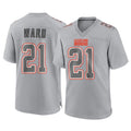 Parkc C.Browns #21 Denzel Ward Player Gray Atmosphere Fashion Game Stitched Jerseys