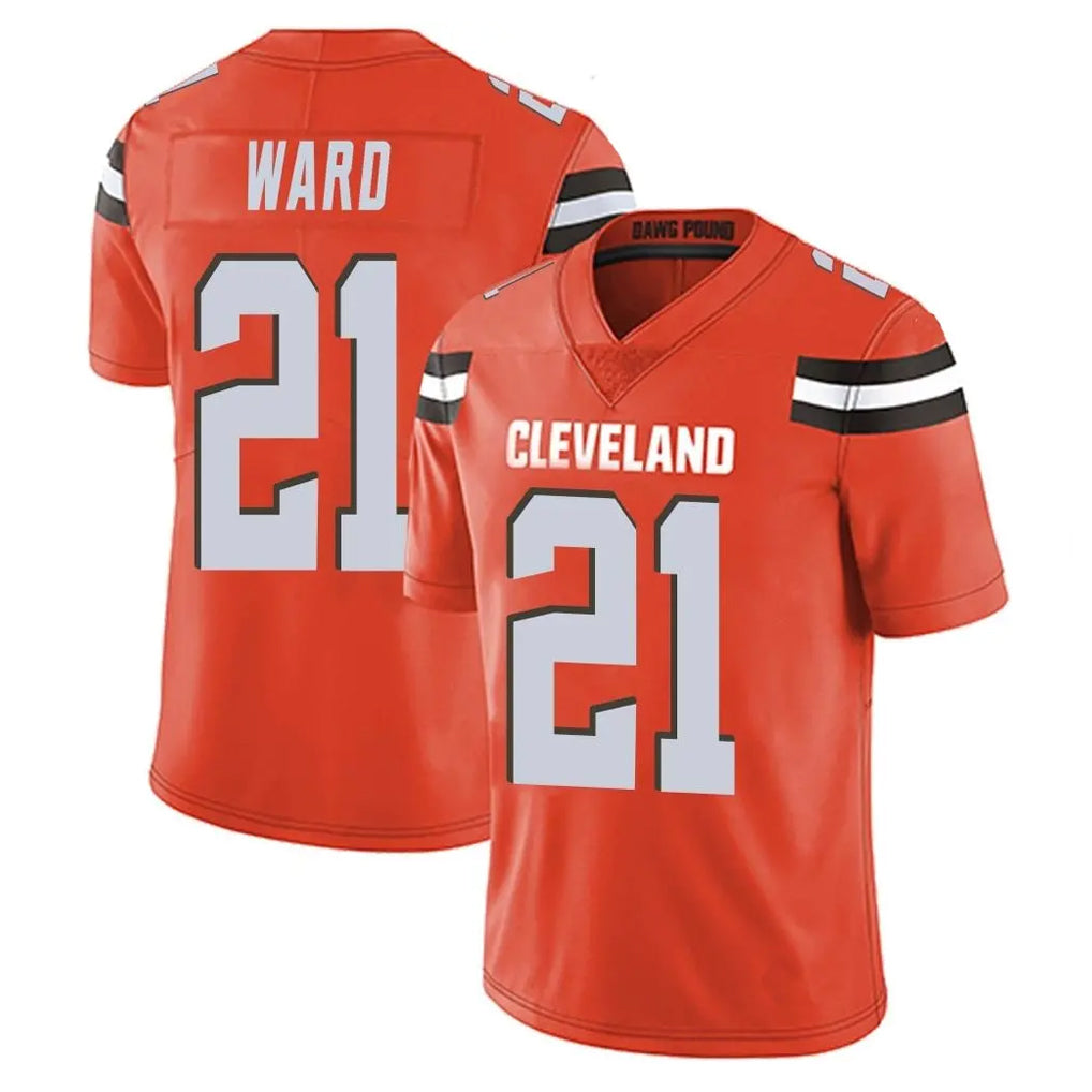 Parkc C.Browns #21 Denzel Ward Player Orange Alternate Vapor Untouchable Limited Home Game Stitched Jerseys