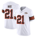 Parkc C.Browns #21 Denzel Ward Player White Limited  Vapor 1946 Collection Alternate Game Stitched Jerseys