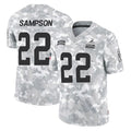 Parkc C.Browns #22 Dylan Sampson Player Arctic Camo Salute to Service Limited Home Game Stitched Jerseys