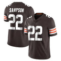 Parkc C.Browns #22 Dylan Sampson Player Brown Color Vapor Untouchable Limited Home Game Stitched Jerseys