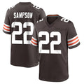 Parkc C.Browns #22 Dylan Sampson Player Brown Home Game Stitched Jerseys