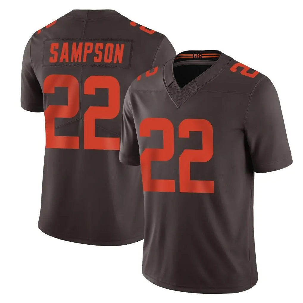 Parkc C.Browns #22 Dylan Sampson Player Brown Limited Vapor F.U.S.E. Alternate Game Stitched Jerseys