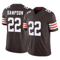 Parkc C.Browns #22 Dylan Sampson Player Brown Vapor F.U.S.E. Limited Home Game Stitched Jerseys