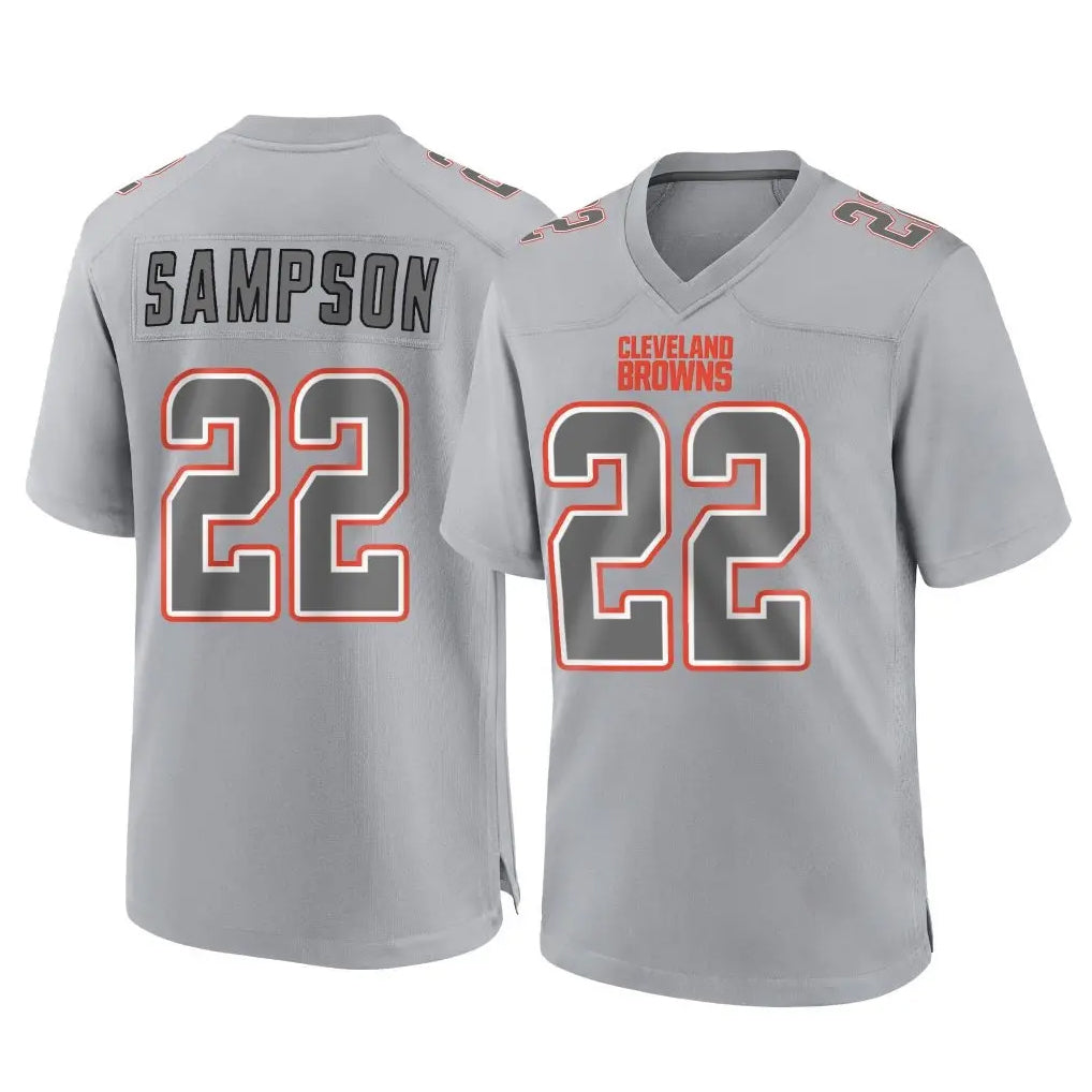 Parkc C.Browns #22 Dylan Sampson Player Gray Atmosphere Fashion Game Stitched Jerseys