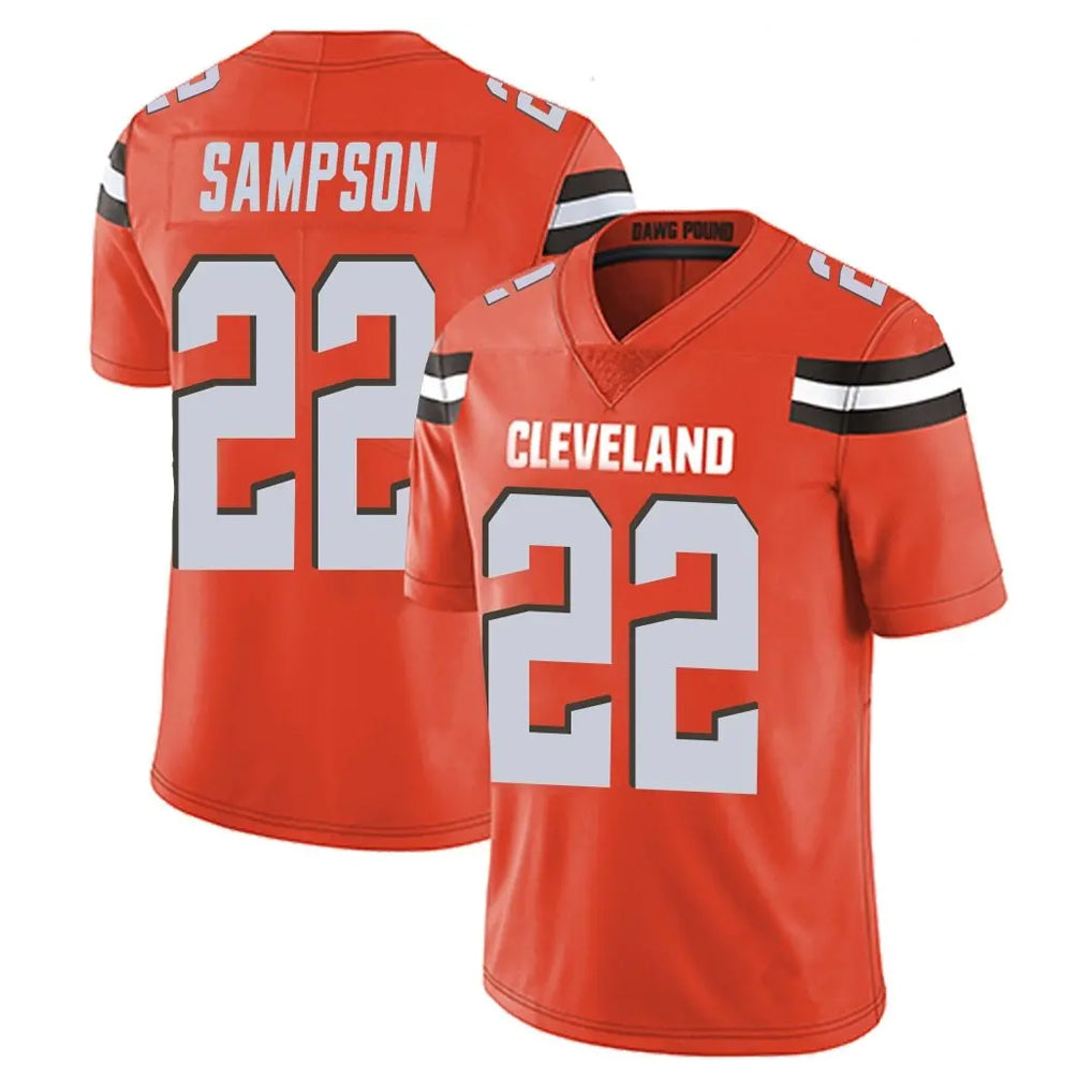 Parkc C.Browns #22 Dylan Sampson Player Orange Alternate Vapor Untouchable Limited Home Game Stitched Jerseys