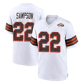 Parkc C.Browns #22 Dylan Sampson Player White Alternate Home Game Stitched Jerseys