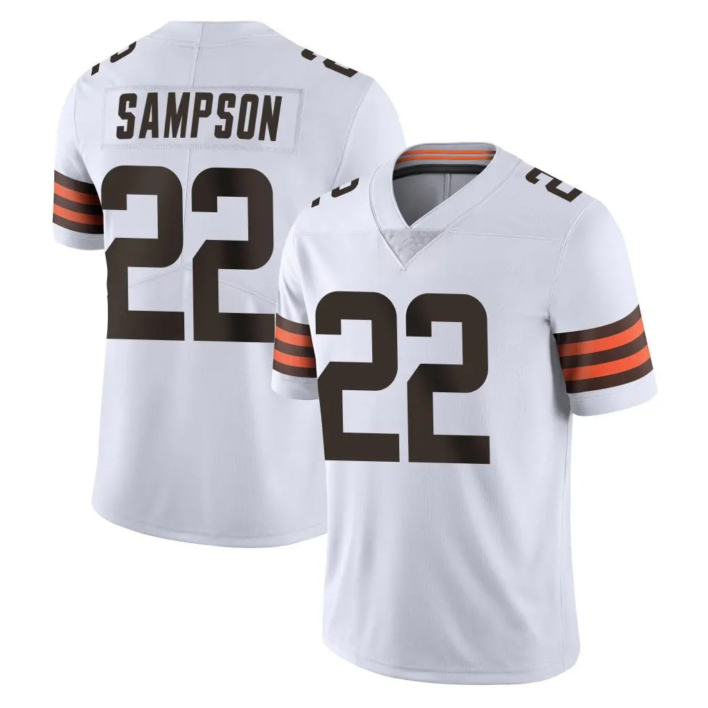 Parkc C.Browns #22 Dylan Sampson Player White Vapor Untouchable Limited Home Game Stitched Jerseys