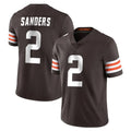 Parkc C.Browns #2 Shedeur Sanders Player Brown Color Vapor Untouchable Limited Home Game Stitched Jerseys
