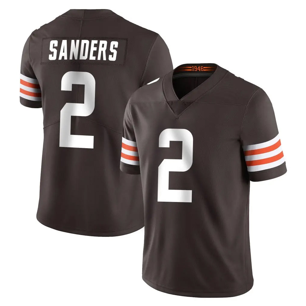 Parkc C.Browns #2 Shedeur Sanders Player Brown Color Vapor Untouchable Limited Home Game Stitched Jerseys