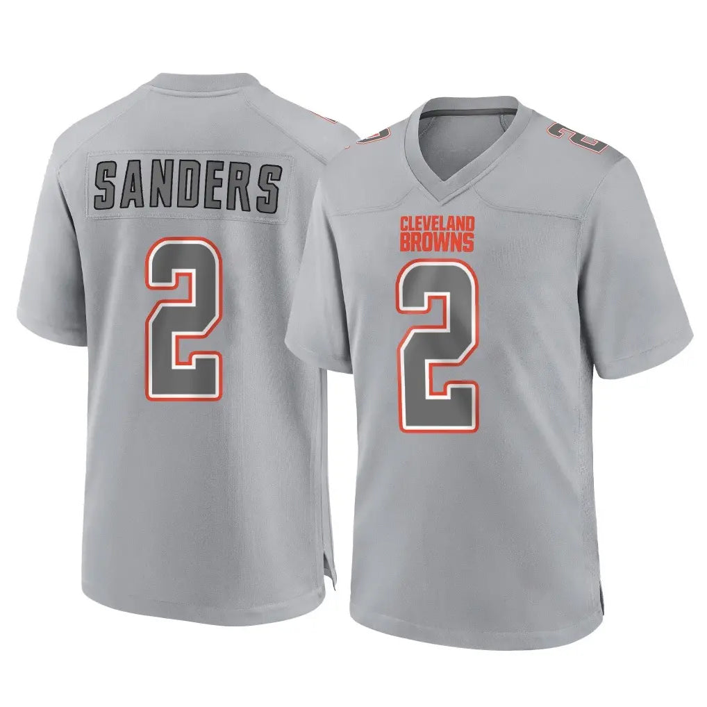 Parkc C.Browns #2 Shedeur Sanders Player Gray Atmosphere Fashion Game Stitched Jerseys