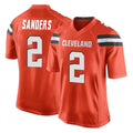 Parkc C.Browns #2 Shedeur Sanders Player Orange Home Game Stitched Jerseys