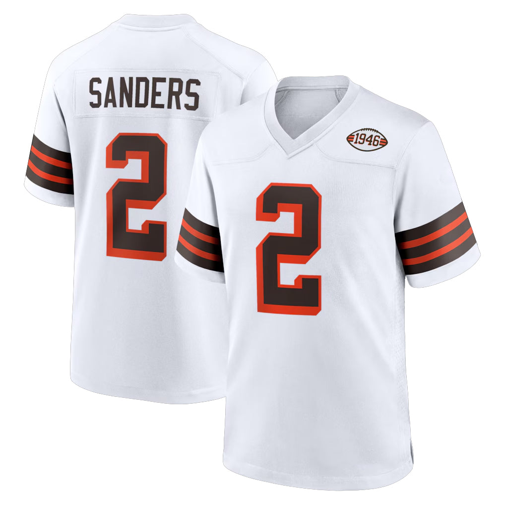 Parkc C.Browns #2 Shedeur Sanders Player White Alternate Home Game Stitched Jerseys