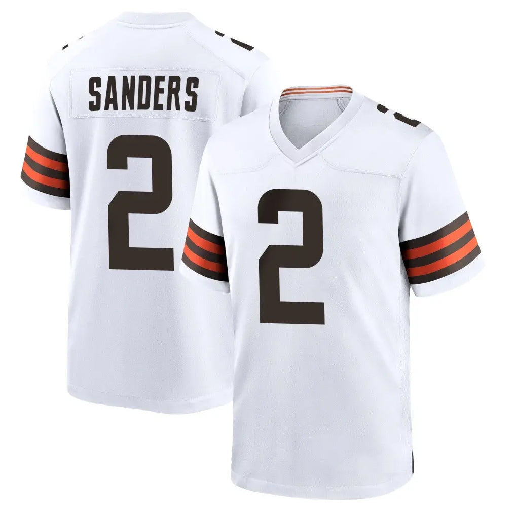Parkc C.Browns #2 Shedeur Sanders Player White Home Game Stitched Jerseys